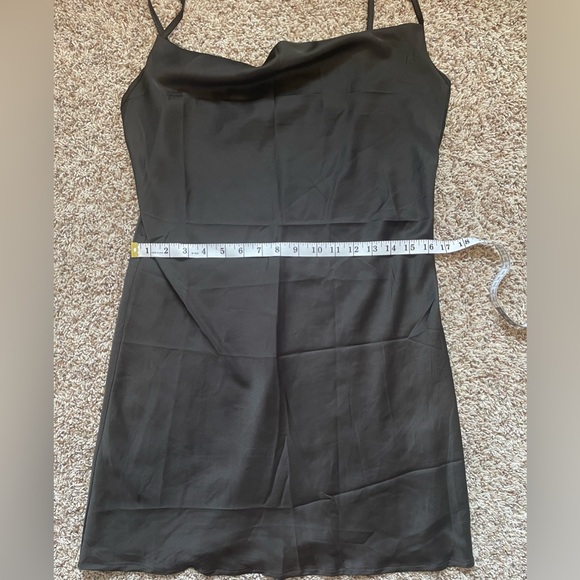 Shein Women’s Silk Mini Dress Black Size Large - Picture 2 of 7